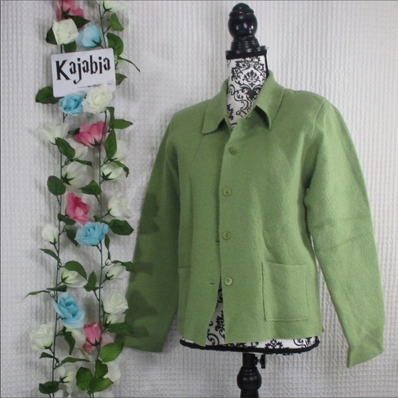 EILEEN FISHER Green Blazer Size -XS - Picture 1 of 9